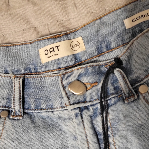 Oat New York Light Blue Jean Shorts - Picture 4 of 4